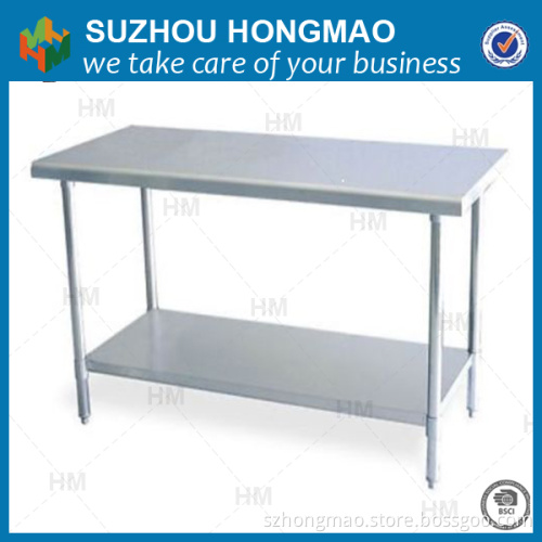 Double Shelf Stainless Steel Work Table